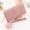 Pink, variant on YUANOU Women Zipper Pu Leather Purse Card Holder Multi Card Organizer Mobile Phone Clutch Bag(Brown)