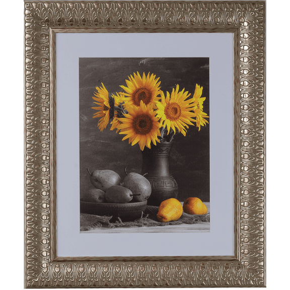 3" Polystyrene Decorative Picture Frame by WholesaleArtsFrames-com 4x7 2518 Series - Brushed Red & Silver - Made In USA