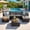 7-Piece Gray, variant on Aiho All-Weather 5 Pieces Outdoor Sectional Sofa with PE Rattan, Outdoor Patio Furniture Set with Soft Cushions and Coffee Table, For Backyard, Porch, Balcony, Poolside, Garden, Patio-Gray