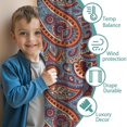 thumbnail image 3 of Blackout Kids Curtains,Paisley Pattern Childrens Insulated Curtains Set Of 2,Bedroom Essentials,Toddler Room Decor 52"x84"(132x213cm), 3 of 4