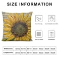 thumbnail image 5 of Nawypu Summer Decor Pillow Covers Hello Sunshine Yellow Sunflower Throw Pillow Case Farmhouse Decorative Cushion Case for Outdoor Activity Sofa Home Couch Office White, 5 of 5