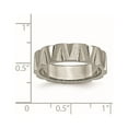 thumbnail image 6 of Titanium Satin and Polished 6mm Notched Band, 6 of 7