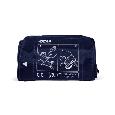 Replacement Blood Pressure Monitor Upper Arm Cuff, Large: fits arms 14.2" - 17.7" (36 - 45 cm) ISO Connector UA-281A