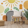 thumbnail image 2 of LADIGASU Bohemian Style Sun Arched Door Leaf Wall Sticker Salón Dormitorio Decoración Del Hogar Vinilo Pared Rebajas Flash Deals 1X Adhesivo Mural, 2 of 6