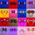 thumbnail image 2 of Diadema con orejas de Mickey Minnie de Disney, Spiderman, sirena, princesa, lazos de lentejuelas, orejas, Cosplay, Festival, diadema para niños y adultos, regalo Gao Jinjia LED, 2 of 2