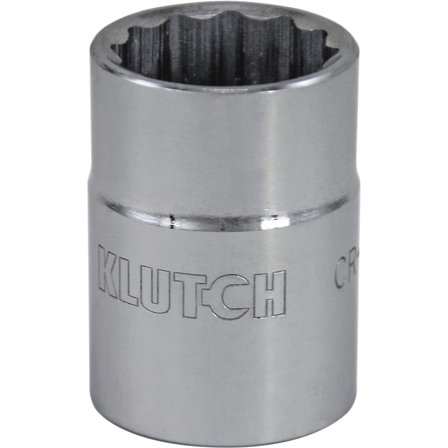 Klutch Socket, SAE, 1 1/8in., 3/4in.-Drive, 12-Pt.