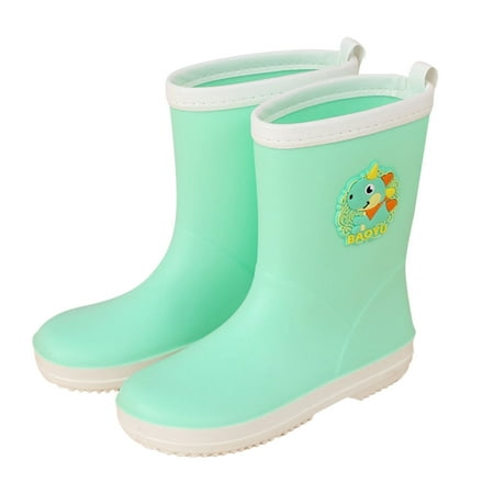 

fvwitlyh Gilrs Boots Rain Boots Size 4 Big Kid Creative Children Waterproof Rain Boots Comfortable Wrapped Cartoon Toddlers Boots for Girls Boots for Girls
