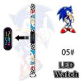 thumbnail image 3 of Reloj de pulsera luminoso con personaje de dibujos animados para niños de Disney Stitch Sonic, LED táctil, resistente al agua, regalo deportivo, juguetes, 3 of 5