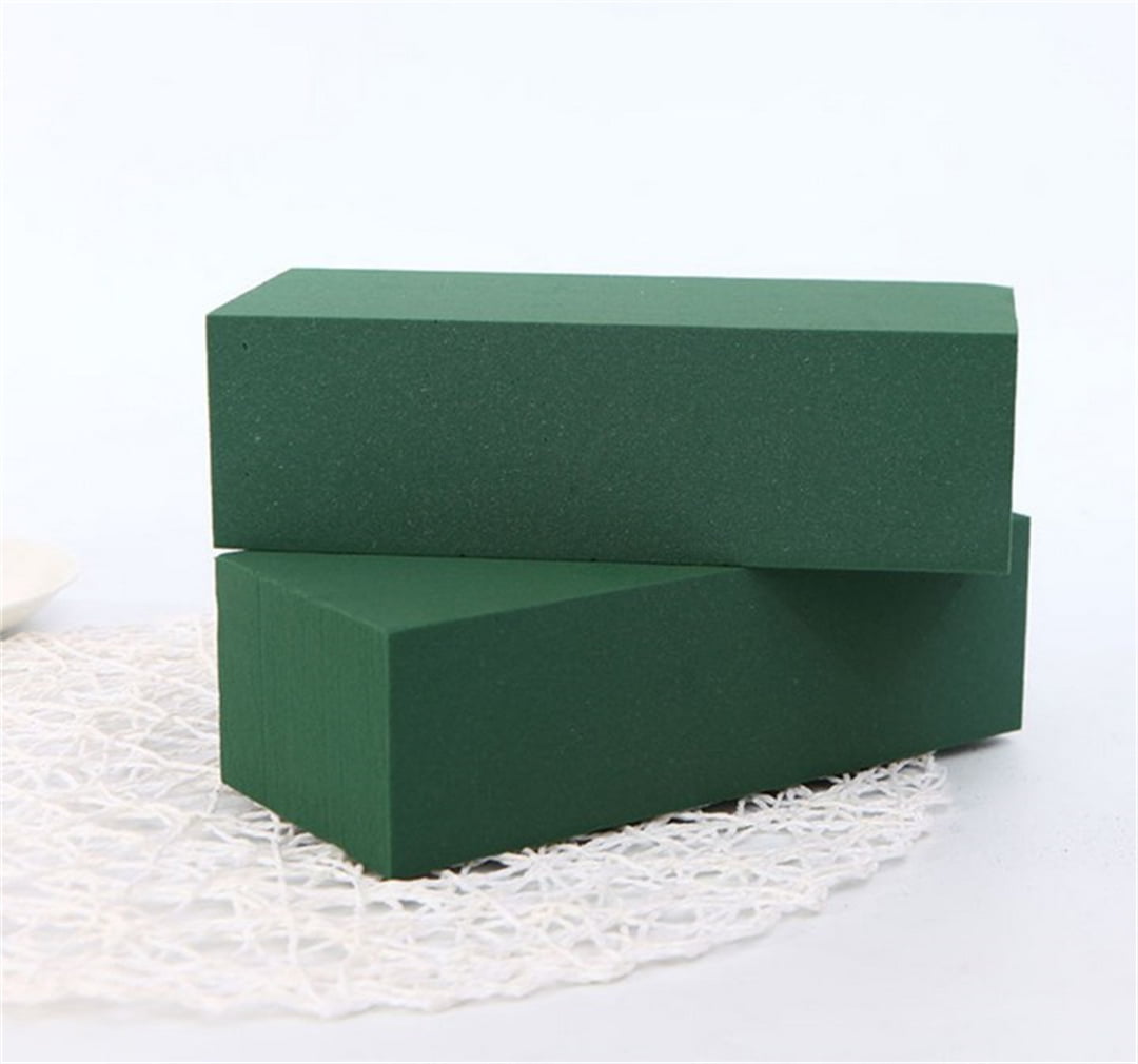 4 Pcs Floral Foam for Fresh and Artificial Flowers, Happon Wet and Dry Floral  Foam Blocks for Wedding Birthdays and Garden Decorations (Green) 