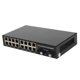 thumbnail image 4 of Conmutador De Medios De Fibra Ethernet, Plug And Play Hasta 25 Km 16 Puertos Eléctricos Convertidor De Medios De Fibra Ethernet Tx1310nm Rx1550nm Con Puerto SC Para Red, 4 of 7