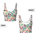 thumbnail image 6 of Uemuo Colorful Spots Pattern Women's Sports Bra - High Impact Support, Breathable, and Comfortable Athletic Bra for Running, Yoga, and Workouts, 6 of 9