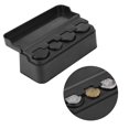 thumbnail image 1 of Greensen Universal Car Interior Plastic Coin Case Storage Box Holder Change Container Organizer Black,Coin Case, Change Organizer, 1 of 8