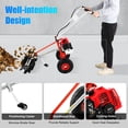 thumbnail image 5 of Gas-Powered Lawn Yard Sweeper, 43cc 2 Stroke Gasoline Powered Road Leaf Sweeper Broom, 1.7HP 8500rpm Artificial Grass Gas Power Cleaner, Hand Push Sweeper, 5 of 22