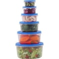 thumbnail image 5 of Milton BPA-Free Plastic Mixing Bowl Set Meal Prep & Food Storage Containers with Lids, Set of 6 Blue, 5 of 8