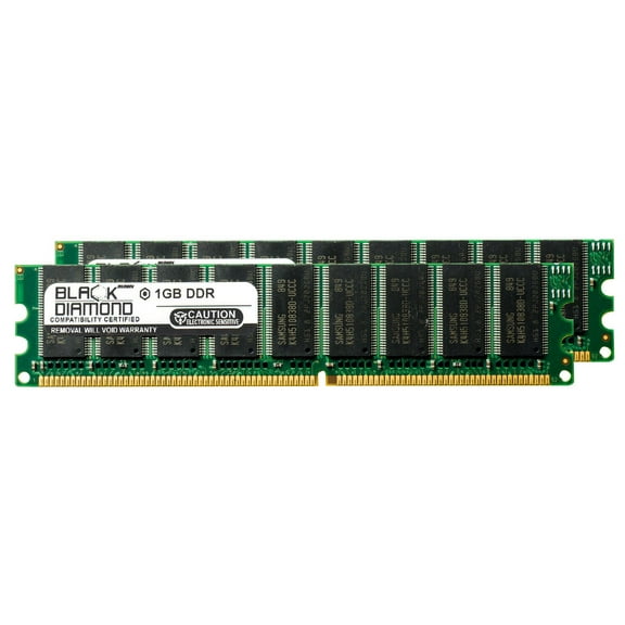 2GB 2X1GB RAM Memory for MAXDATA Platinum 220 Select DDR UDIMM 184pin PC3200 400MHz Black Diamond Memory Module Upgrade