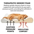 thumbnail image 3 of FurHaven Pet Products | Memory Foam Ultra Plush Luxe Lounger Pet Bed for Dogs & Cats, Cream, Medium, 3 of 13