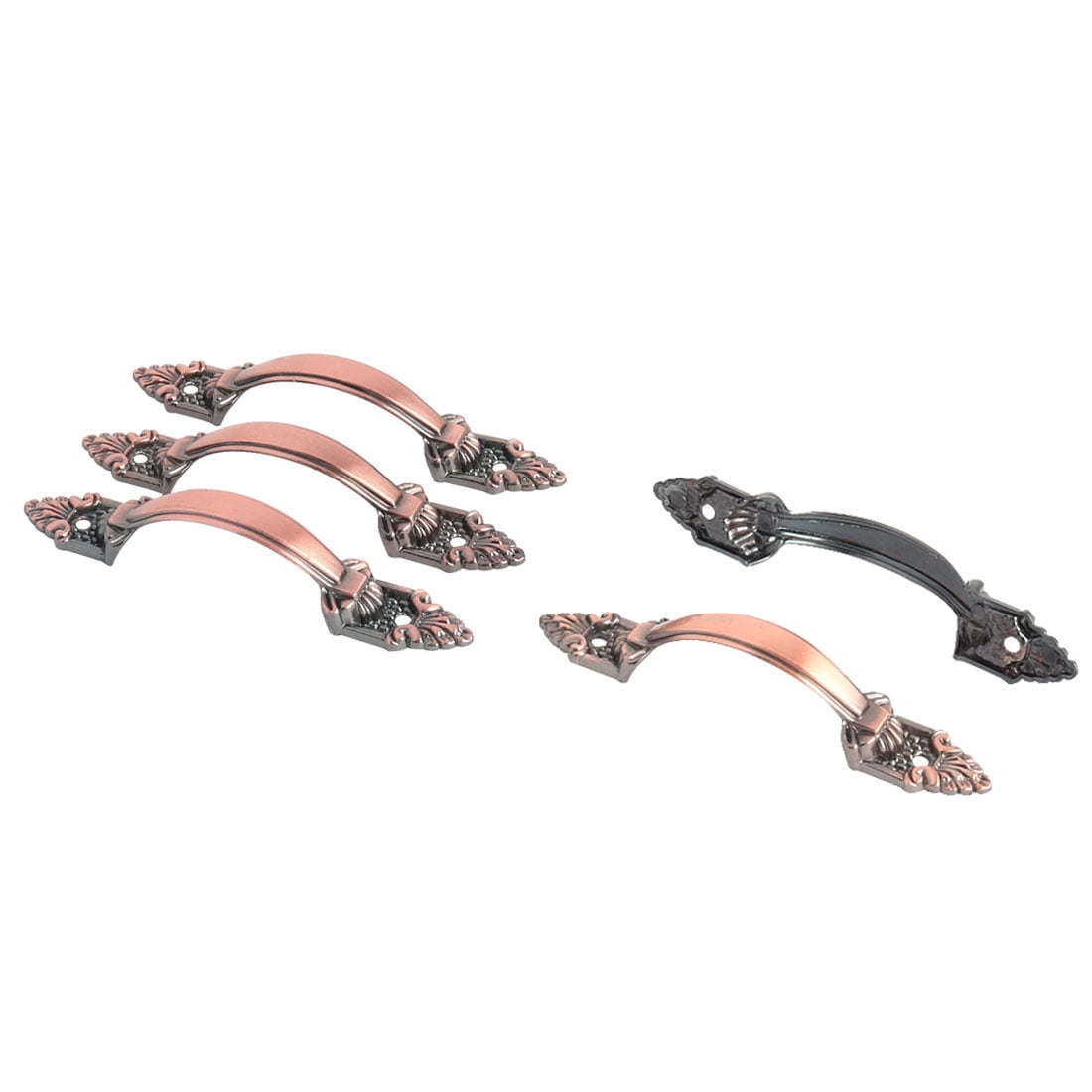 Uxcell Metal Furniture Knob Kitchen Cabinet Drawer Door Pull Handle Copper Tone 5pcs