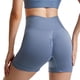 thumbnail image 2 of Minnieouse Pantalones cortos sin costuras para mujer, mallas cortas atléticas, cintura alta, parte inferior de elevación de cadera, ropa de Type2 NO2, 2 of 6