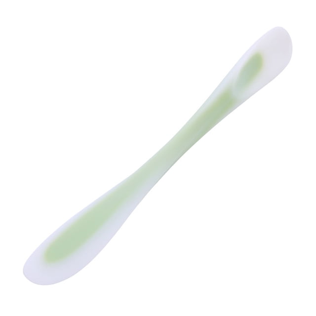 Yuarrent Espátula de silicona doble ecológica para hornear y cocinar Espátula multifuncional para hornear de silicona Cocina y Comedor Transparencia Verde