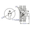 thumbnail image 5 of ALFI AB3101-BM Shower Valve with Rounded Lever Handle & Diverter, Black Matte, 5 of 5