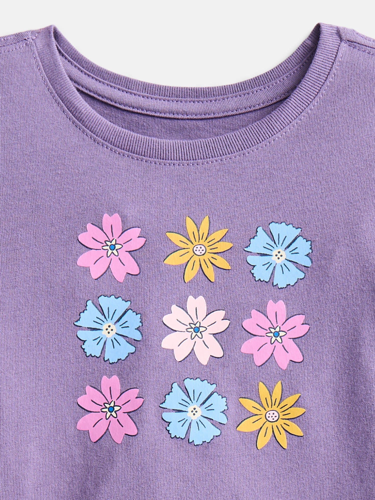 Wonder Nation Toddler Girls' Graphic Tee with Short Sleeves, Sizes 18M-5T