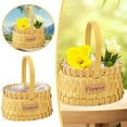 thumbnail image 1 of Handwoven Wooden Flower Pots - Natural Style Decorative Planter for Indoor Outdoor, Versatile Storage & Plant Growth, 1 of 6