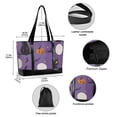 thumbnail image 2 of FORMRS Canvas Laptop Tote Bag for Women with 15.6" Computer Compartments Shoulder Handbag, Halloween Black Cat, 2 of 7