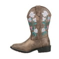 thumbnail image 3 of Roper Girls Dazzle Floral Lights Square Toe Cowboy   Mid Calf Boots, 3 of 5