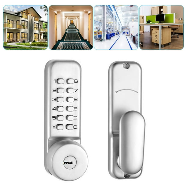 Cerradura de puerta con contraseña cerradura de combinación de 1 a 11 dígitos resistente al agua cerradura de puerta mecánica puertas interiores puertas compuestas villas