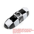 thumbnail image 2 of Black Checkered Pattern Rear View Mirror Cover for BMW for MINI Cooper F56 F55 2014-, 2 of 5