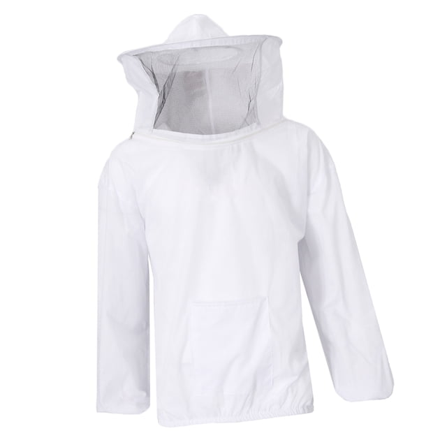 L Tamaño Apicultura Chaqueta Velo Traje Sombrero Tire Sobre Smock Equipo De Protección Sunnimix Chaqueta de apicultura profesional
