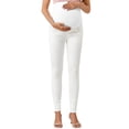 thumbnail image 2 of Pantalones Vaqueros de Maternidad para Mujer, Ajustados, Elásticos y Cómodos, para Embarazadas L, 2 of 9
