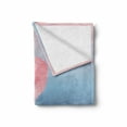thumbnail image 2 of Flamingo Soft Flannel Fleece Throw Blanket, Illustration of Royal Animal in the Lake Soft Pale Romantic Colors Art Work, Cozy Plush for Indoor and Outdoor Use, 50" x 70", Pink Blue, by Ambesonne, 2 of 6