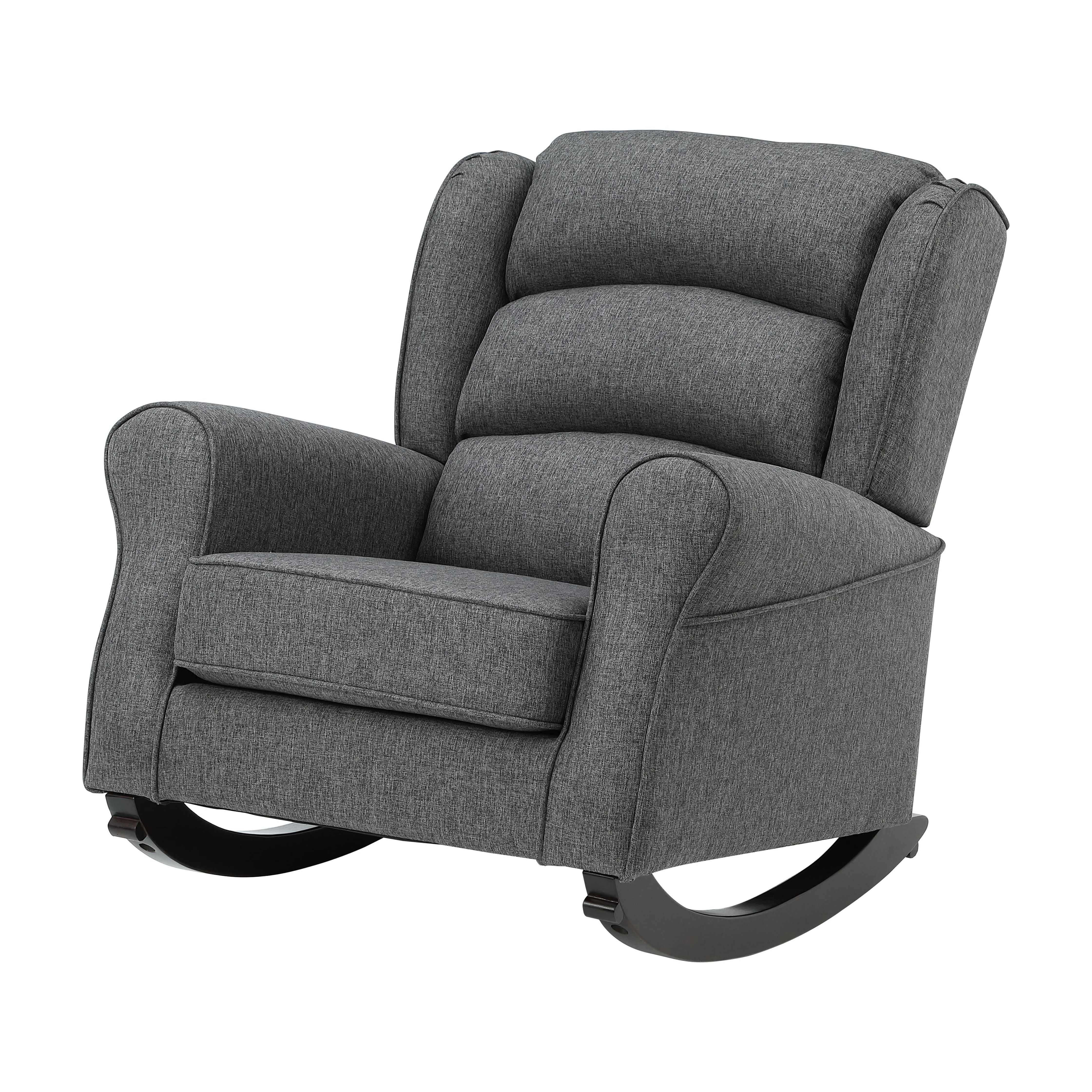 Newboti Furniture Grey Rocking Chair With Flared Arm 1545