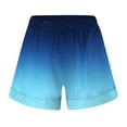 thumbnail image 4 of Charmgo Womens Shorts Clearance, Ladies Casual Drawstring Shorts Summer Elastic Belt Shorts Pockets Running Shorts for Women Shorts for Women Capri Pants for Women Blue, 4 of 4