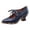 A-Blue222, variant on Womens Heeled Shoes Closed Point Toe Lace Up Cutout Faux Leather Soft Vintage Elegant Summer Office Casual Sandals For Ladies
