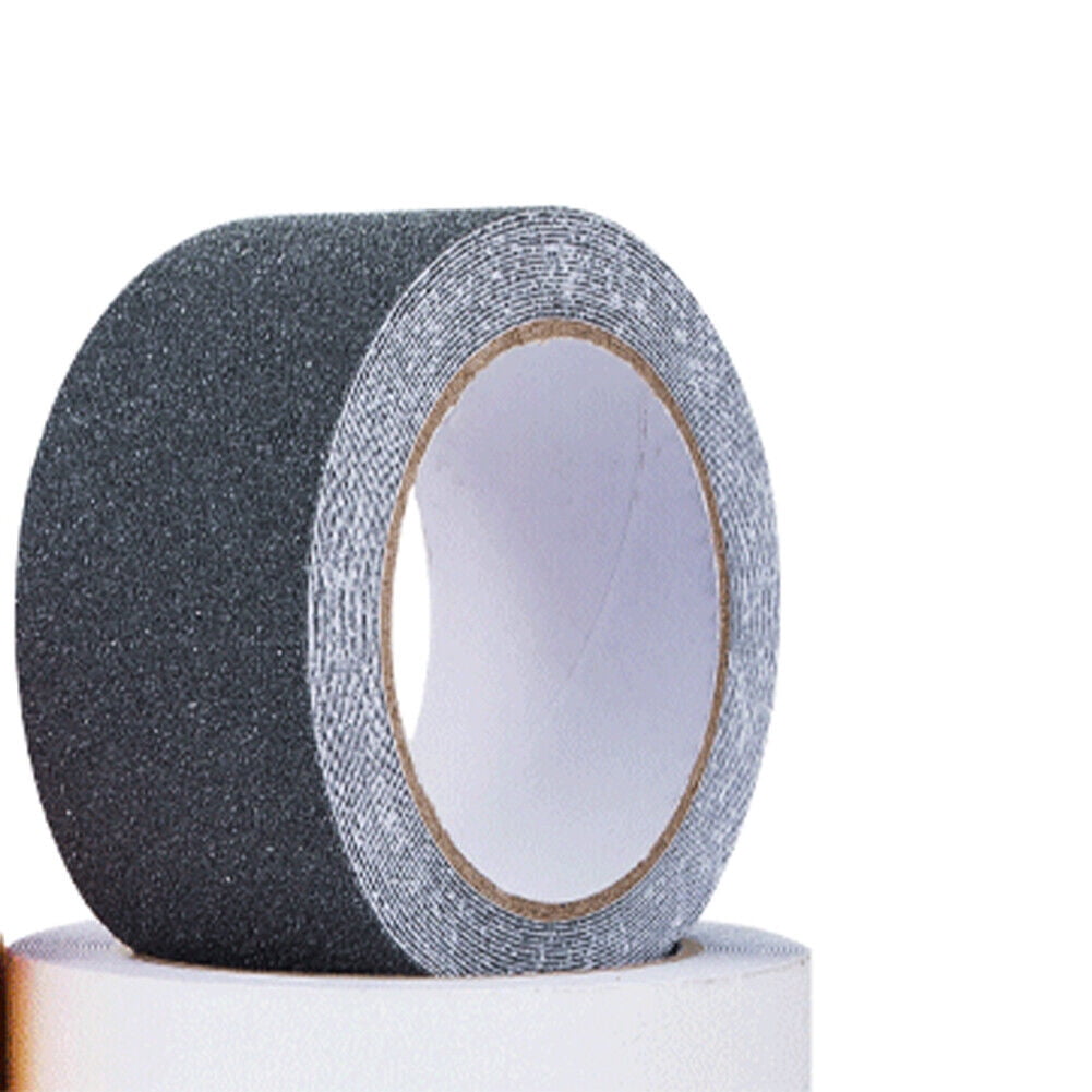 US 2" x 60FT BLACK ROLL SAFETY NON SKID TAPE ANTI SLIP TAPE STICKER GRIP GRIT