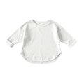 thumbnail image 2 of UACY Boys Long Sleeve T-Shirt Toddler Baby Solid Shirt Kids Cotton Pullover Tee Tops (White, 18-24 Months), 2 of 9