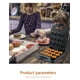 thumbnail image 5 of Mini Donut Maker - Máquina para hacer donuts para el hogar, hace 12 donuts, superficie antiadherente, cocción segura para niños, un regalo único de mini electrodoméstico, 5 of 5