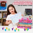 thumbnail image 4 of (3 pack) Joyfy 50 Pcs FairyTale's Themed Stamps for Girl, Self-Ink Stampers with 50 Designs, Mermaid & Princess & Unicorn Theme Birthday Party Favor, Kids Classroom Prize, Toy for Halloween & Christmas, 4 of 8