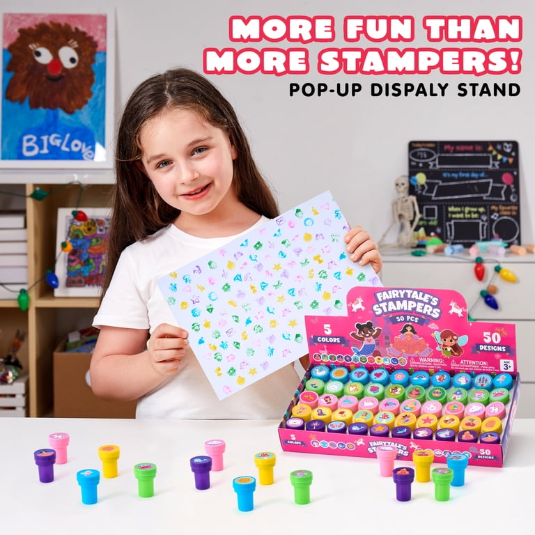 Joyfy, Kids FairyTale's Stamp Set, 50 Designs, Multicolor