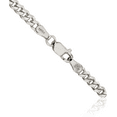 thumbnail image 3 of 925 Sterling Silver 3.5mm Curb Link Chain Necklace, 3 of 4