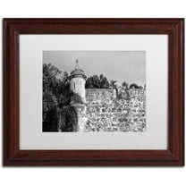Trademark Fine Art "Castillo de San Felipe del Morro 3" Canvas Art by CATeyes, White Matte, Wood Frame