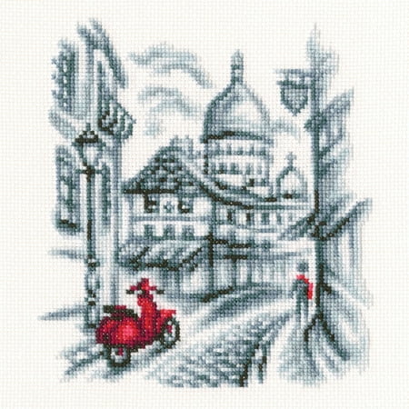 UPC: 4742022978481 | Cross-stitch Kit On the streets of Paris C331