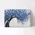 thumbnail image 5 of Aarocafa – Blue Tree of Life Wall Art – Textured Floral Canvas Print | Lightweight Gallery-Style Artwork | Renter-Friendly Decor for Living Room, Bedroom, Home Office – 20x24in – Inner Frame, 5 of 7