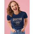 thumbnail image 2 of Retro College Boston Sport Art Shaped T-Shirt Women -Image by Shutterstock, Female Medium, 2 of 4