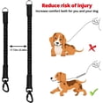 thumbnail image 3 of Long Dog Leash 10 FT: Heavy Duty Rope Leashes for Dogs Training with Swivel Lockable Hook Reflective Threads Bungee and Padded Handle - Dog Lead for Large Small Medium Dogs Outside Walking Hiking Red, 3 of 6
