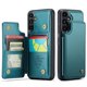 thumbnail image 1 of Funda para Samsung Galaxy A55 con tarjetero, funda tipo cartera para hombre y mujer con bloqueo RFID, funda de piel resistente con cierre magnético y función atril, a prueba de golpes, 1 of 10