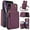 Dark Purple, variant on Crossbody Wallet Case for iPhone XR, RFID Blocking Zipper Handbag Purse Flip Cover, Kickstand Folio Case Card Slots Holder Wrist Strap Lanyard