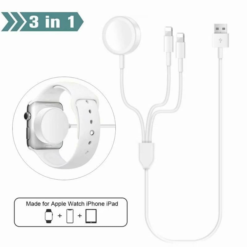 Watch Charger, Cable for Apple Watch SE/6/5/4/3/2/1, 3 in 1